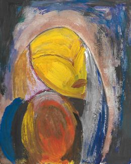 Painting, Visage d'or, Jean Christophe Stauder