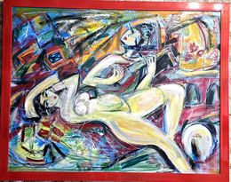 Peinture, Au jardin, Hrasarkos