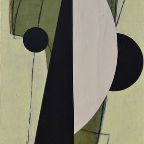 Gemälde, Abstrait 24-23 vert, Thomas Danel
