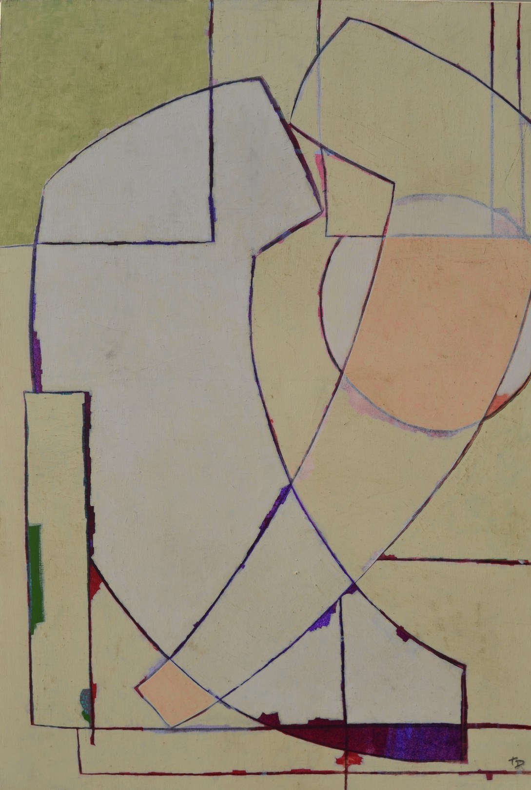 Thomas Danel, Abstrait 24-30 tons pastels Thomas Danel, Abstrait 24-30 tons pastels