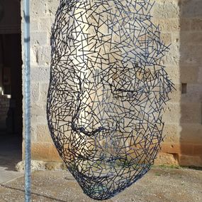 Skulpturen, Levedad (Légèreté) - bleu, Manuel Martí Moreno