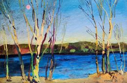 Peinture, Spring landscape, Yaroslav Leonets