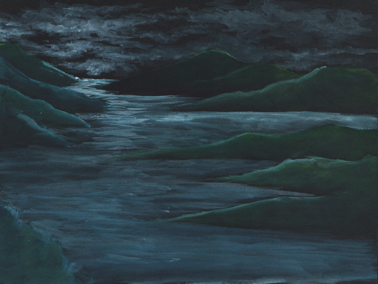 Marion Chombart de Lauwe, Nuit de couleur fleuve Marion Chombart de Lauwe, Nuit de couleur fleuve