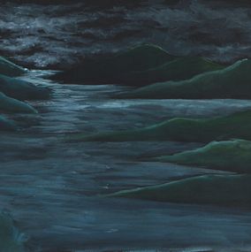 Gemälde, Nuit de couleur fleuve, Marion Chombart de Lauwe