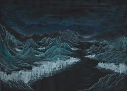 Gemälde, Nuit de couleur de ville, Marion Chombart de Lauwe