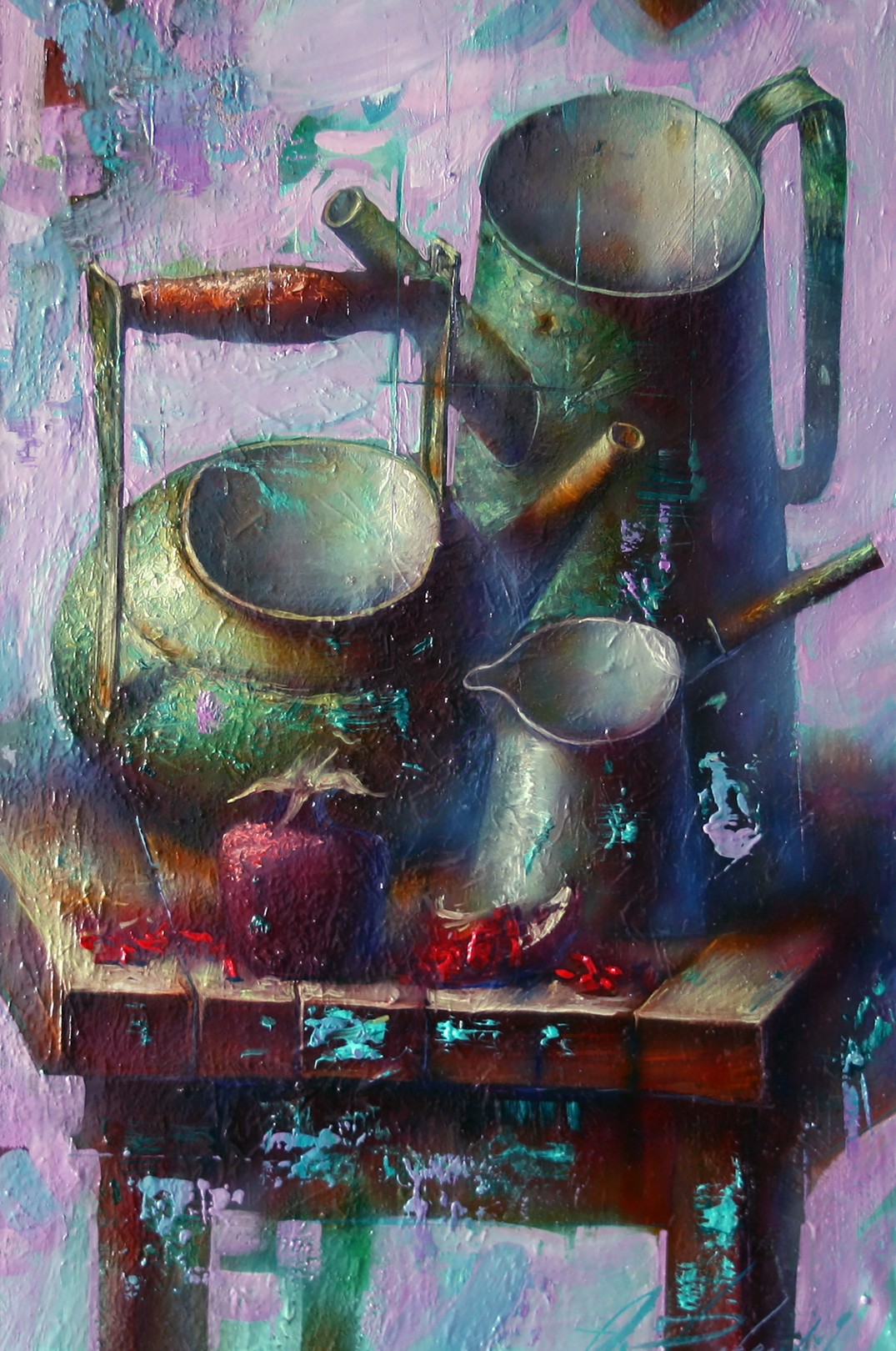 Alexander Dobrodiy, Green still life Alexander Dobrodiy, Green still life