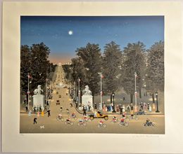 Print, Arrivee du Tour de France sur le Champs Elysees, Michel Delacroix