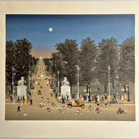Print, Arrivee du Tour de France sur le Champs Elysees, Michel Delacroix