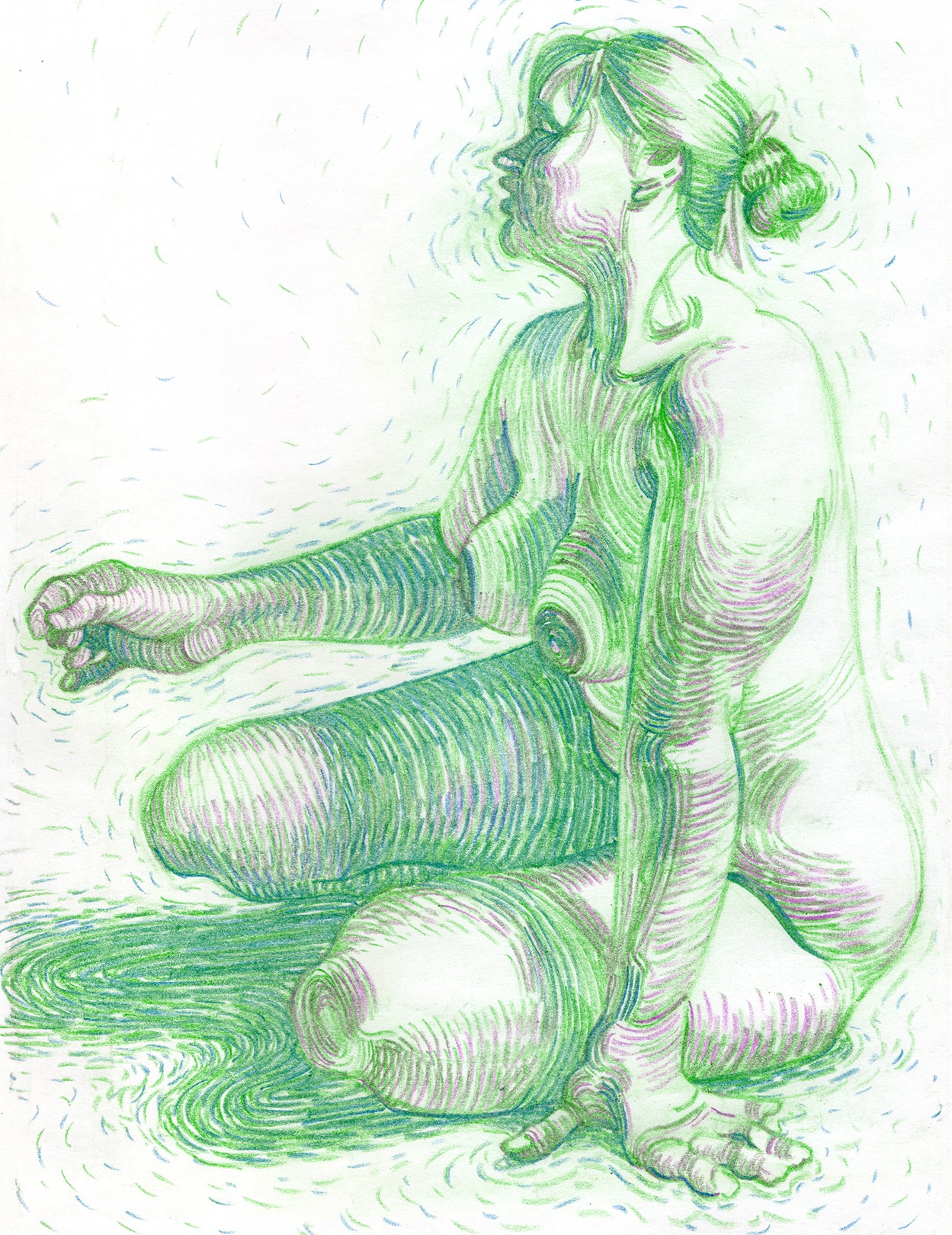 Christian Frederiksen, Figure in Green Miasma Christian Frederiksen, Figure in Green Miasma