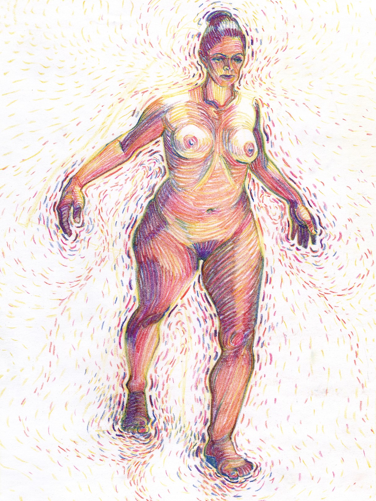 Christian Frederiksen, Nude With Pointillist Fields Christian Frederiksen, Nude With Pointillist Fields