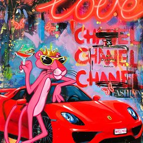 Gemälde, Pink Panther Loves Glamour, Yasna Godovanik