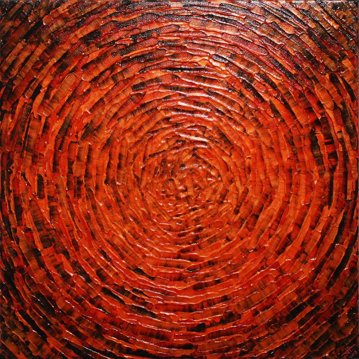 Jonathan Pradillon, Éclat concentrique orange rouge Jonathan Pradillon, Éclat concentrique orange rouge