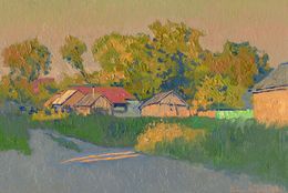 Painting, June evening. Chamzinka, Simon Kozhin