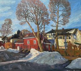 Painting, Spring is coming soon, Nadezda Stupina