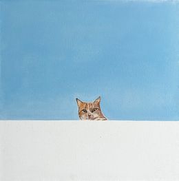 Gemälde, Minimalist Cat Art, Victo