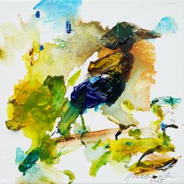 Gemälde, Seltener Vogel IX, Mark Hellbusch