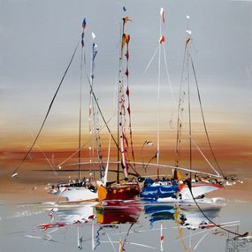 Painting, Marine abstraite 90, Fred Boutet