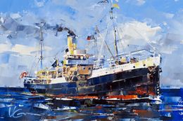 Painting, Steamship John Oxley, Volodymyr Gluhomanyuk