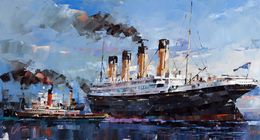 Gemälde, Passenger steamship Olympic, Volodymyr Gluhomanyuk