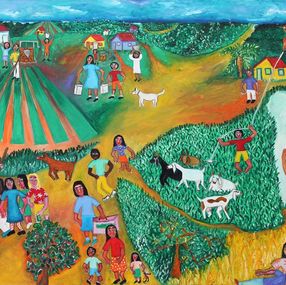 Peinture, Fin d´après-midi, Antonio Dos Santos (de Olinda)