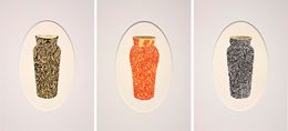 Painting, Receptacle #3, #2 and #1, Triptych, Almo