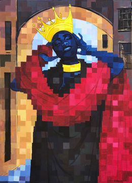 Gemälde, Woman King, Olamilekan Okunade