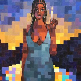 Painting, Light Bearer, Olamilekan Okunade