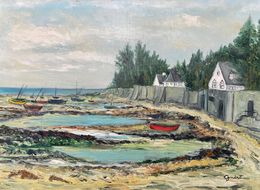Gemälde, La pointe de Carnac réf : CPBD1091, Lucien Gondret