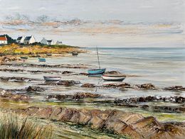 Gemälde, Marée basse aux gros rochers  réf : CPBD1066, Lucien Gondret