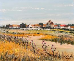 Gemälde, Les chardons de la Villeneuve St Martin, Vexin Réf : CPBD1081, Lucien Gondret