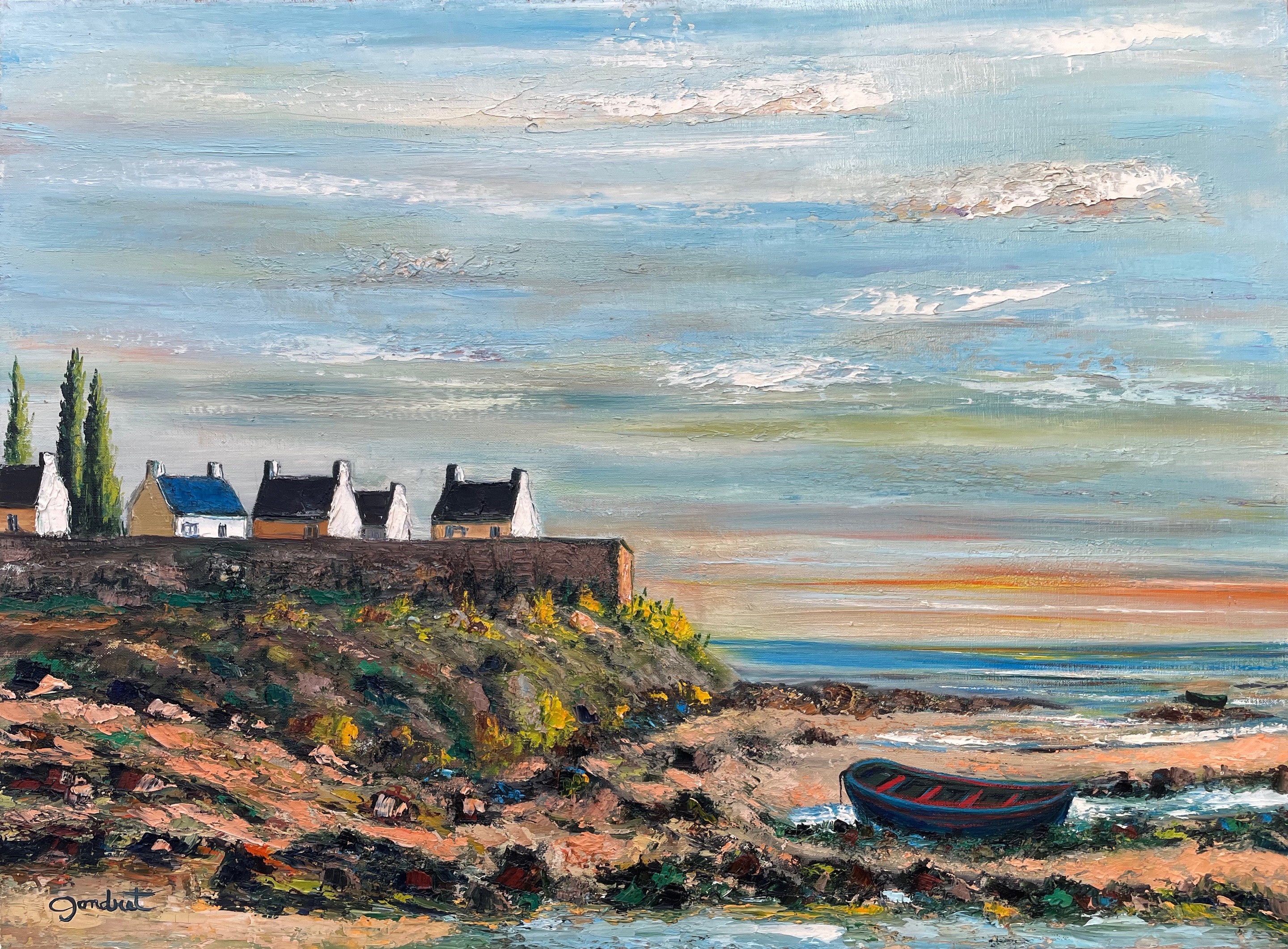 Lucien Gondret, Maisons bretonnes en bord de mer, Concarneau Réf : CPBD1089 Lucien Gondret, Maisons bretonnes en bord de mer, Concarneau Réf : CPBD1089