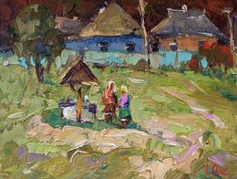 Gemälde, News between people, Oksana Ivanyuk