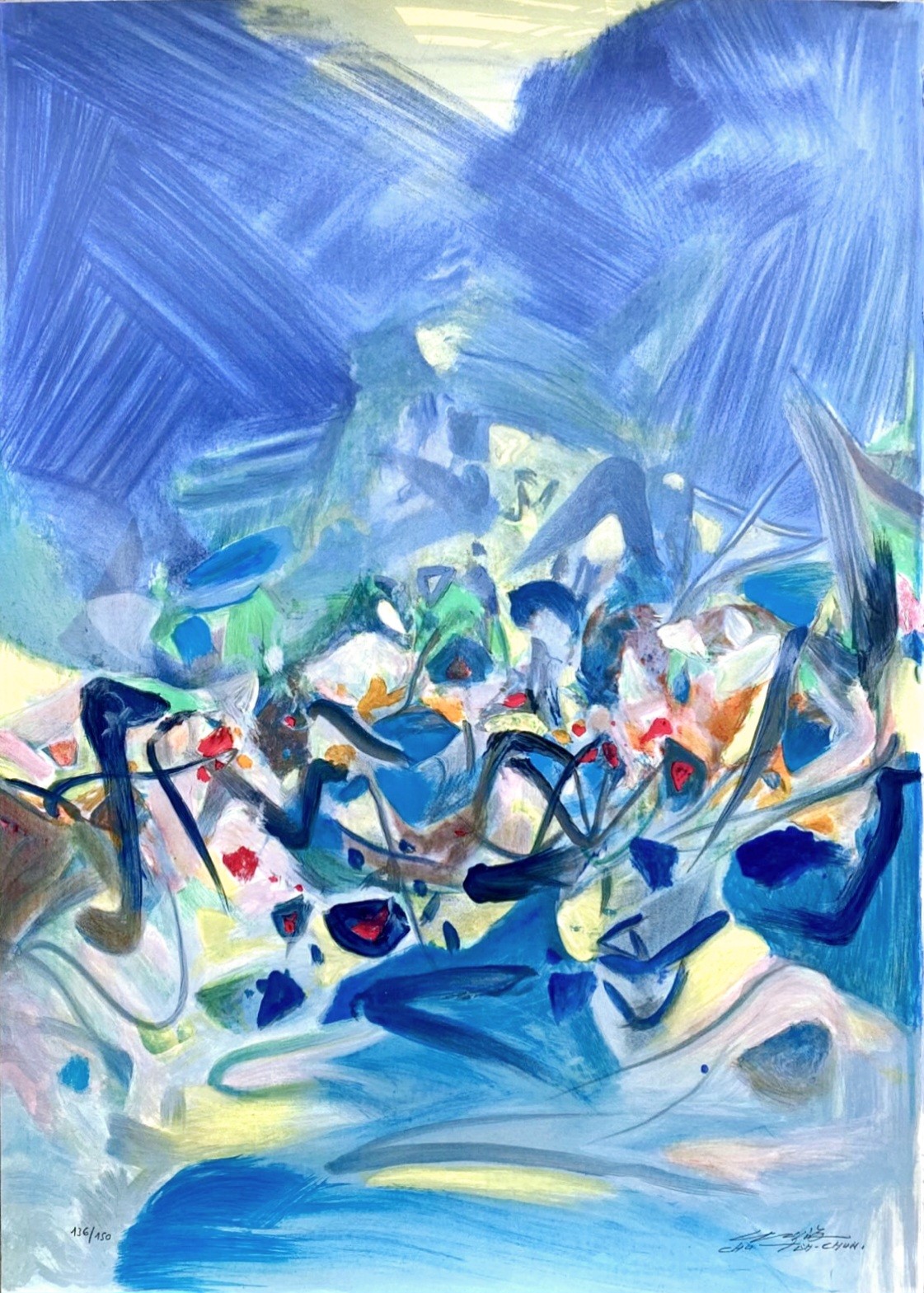 Chu Teh-Chun, Composition bleue Chu Teh-Chun, Composition bleue