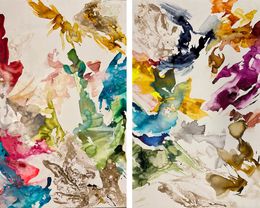 Peinture, Impermanence Series n7 and n6, Diptych, Rosario Briones