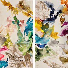 Peinture, Impermanence Series n7 and n6, Diptych, Rosario Briones