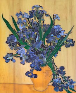 Skulpturen, Hommage à Vincent Van Gogh   Vase d'iris, Nicolas et Natalia Annenkoff