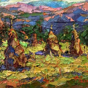 Peinture, Mountain fields, Ivanyuk Oleksiy