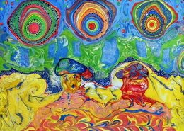 Painting, Energy - is an abstraction of expressionism, Lilya Volskaya