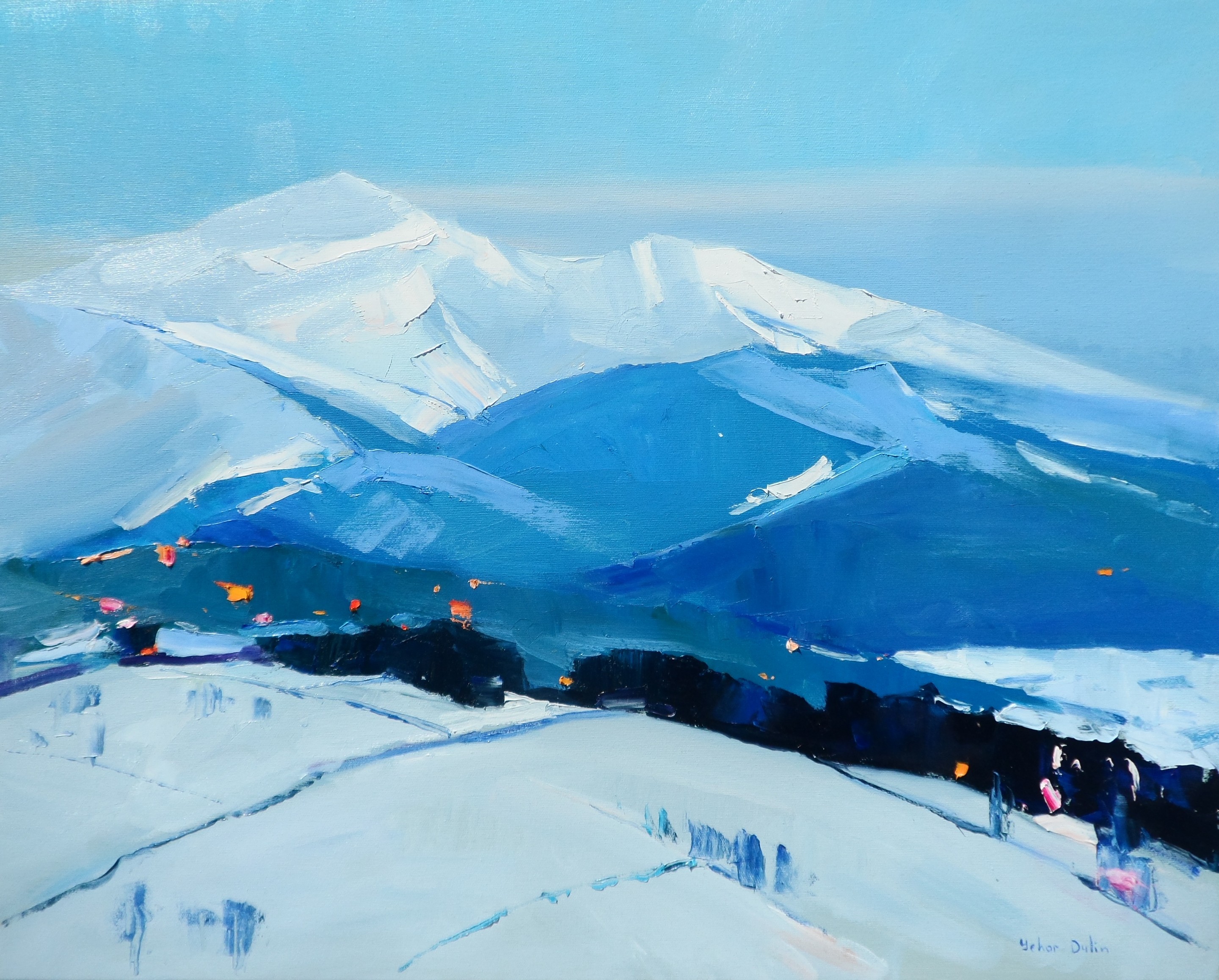Yehor Dulin, Evening in the mountains Yehor Dulin, Evening in the mountains