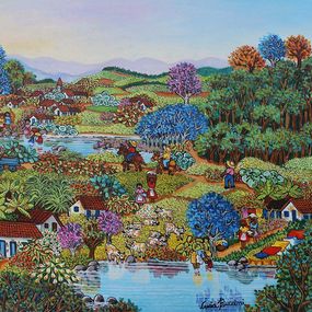 Gemälde, Autour du fleuve, Lucia Buccini