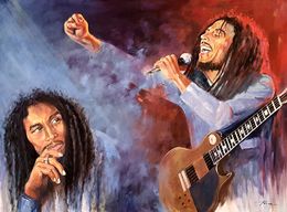Peinture, Bohemio. 'Bob Marley', José Luis Pagador Ponce