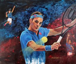 Peinture, Elegante. Roger Federer, José Luis Pagador Ponce