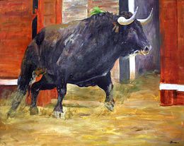 Peinture, Salida de toriles, José Luis Pagador Ponce