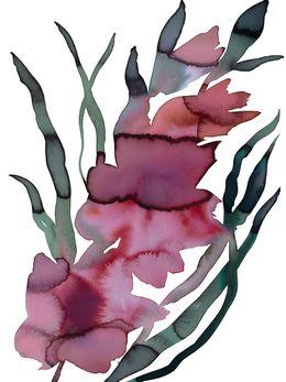 Painting, Abstract Floral No. 5, Elizabeth Becker