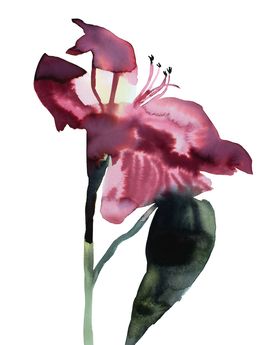 Painting, Abstract Floral No. 9, Elizabeth Becker