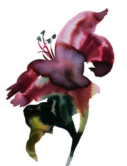 Painting, Abstract Floral No. 10, Elizabeth Becker