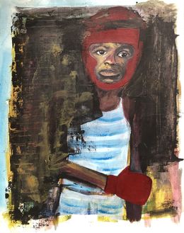 Painting, Bats toi, ne baisse pas les bras et tu seras libre N°4, Jacob Diboum