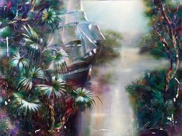 Gemälde, Tropical motif, Alexander Dobrodiy