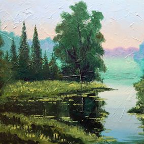 Painting, Forest Lake, Rakhmet Redzhepov (Ramzi)