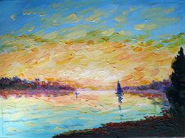 Gemälde, Great Day. Seascape original painting, Rakhmet Redzhepov (Ramzi)